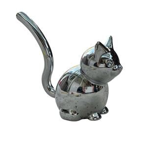 Umbra Chrome Cat Ring Holder Stacker Japan Zoola
